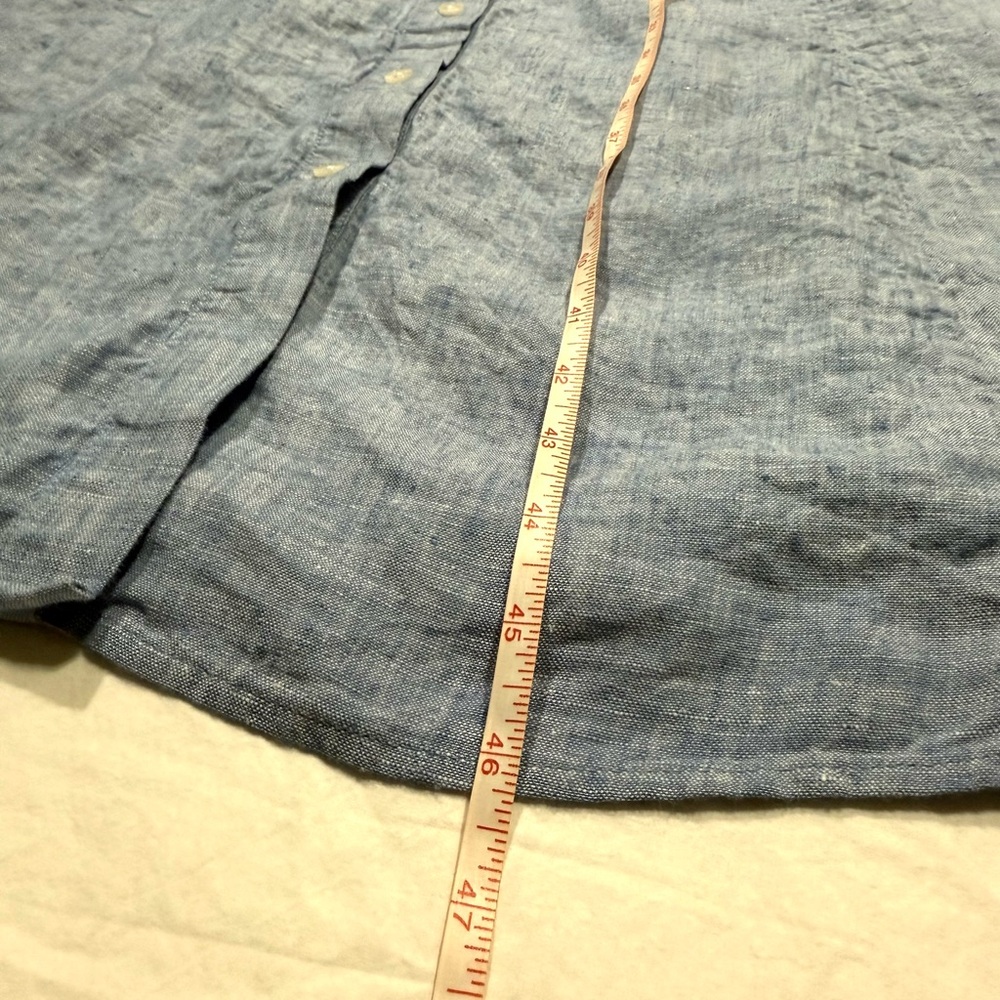 Boden Light Blue Sleeveless Midi Shirt Dress - Picture 10 of 13